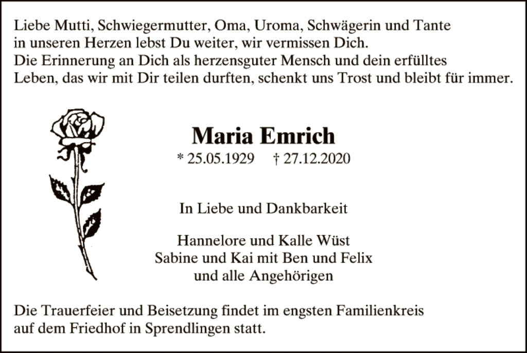 Maria Emrich, Linz, Tanzlehrer für Gesellschaftstänze