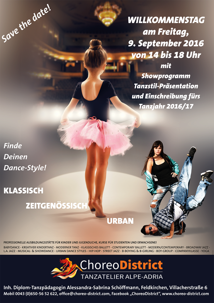 ChoreoDistrict – Tanzatelier Alpe-Adria, Feldkirchen in Kärnten, Ballettschule